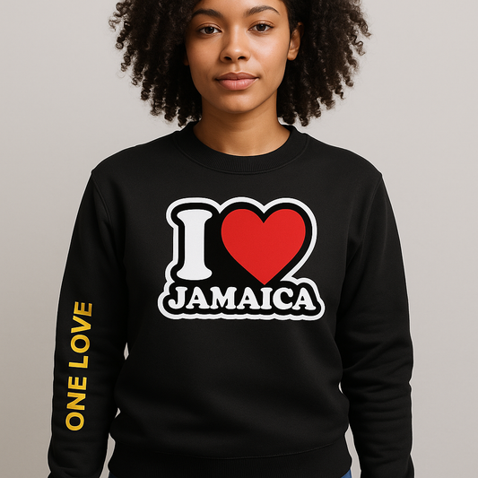 I Love Jamaica: One Love Sweatshirt